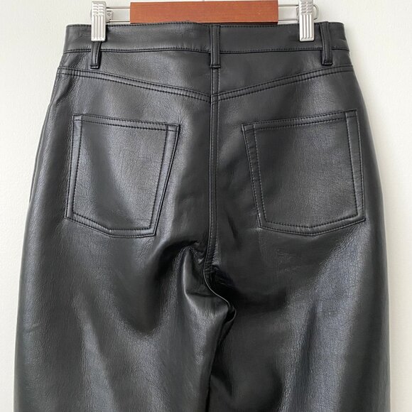 Wilfred Aritzia Black Melina Faux Leather Pants - Picture 10 of 13